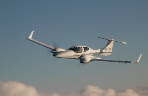 Plane used for aerial surveys of the marine environment. Digital cameras in the nose take a record of the birds in flight or on the sea surface. © HiDef Aerial Surveying Ltd