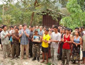 Giving credit where it is due. Ecologists working in Kuiburi National Park, Thailand, discovered that sambar deer were abundant in the homelands of indigenous people living inside the park. Sambar were rare elsewhere in the park. The local people had instituted rules against hunting sambar, enforced through social norms. Here the park is officially recognizing this conservation achievement. Photo: Robert Steinmetz