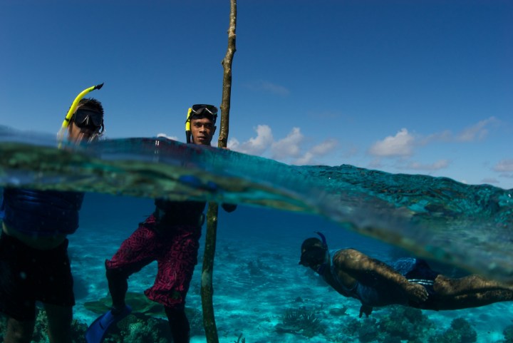 Installing the marker for the newly declared Daveda Tabu MPA