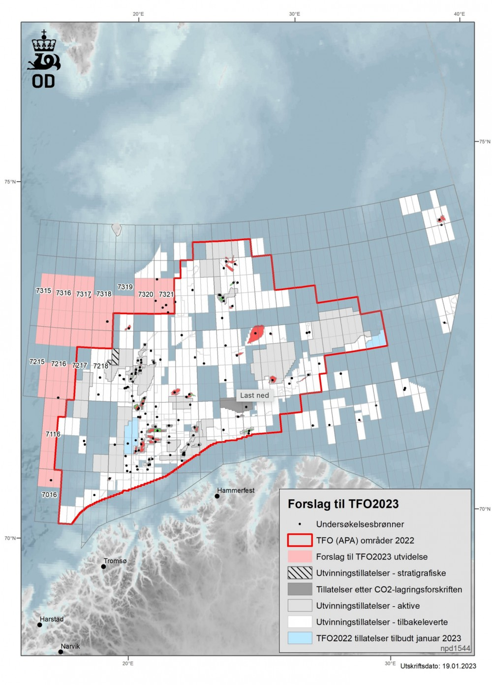 Norwegian Petroleum Directorate map